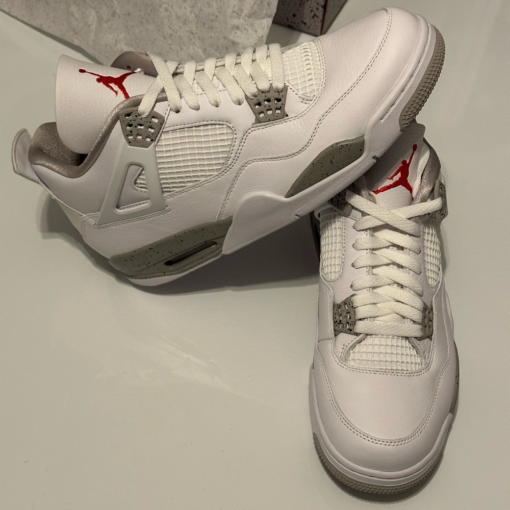 Men’s Air Jordan 4 ‘White Oreo’ Shoes